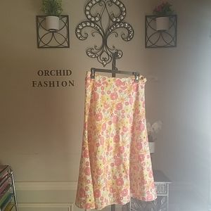 Flower maxi skirt